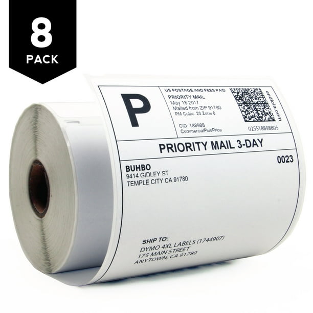 10 Rolls Dymo 1744907 Compatible 4XL Internet Postage Shipping Labels 4" x 6" 